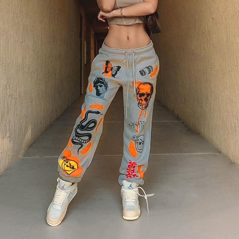 InstaHot Women Harajuku Sweatpants