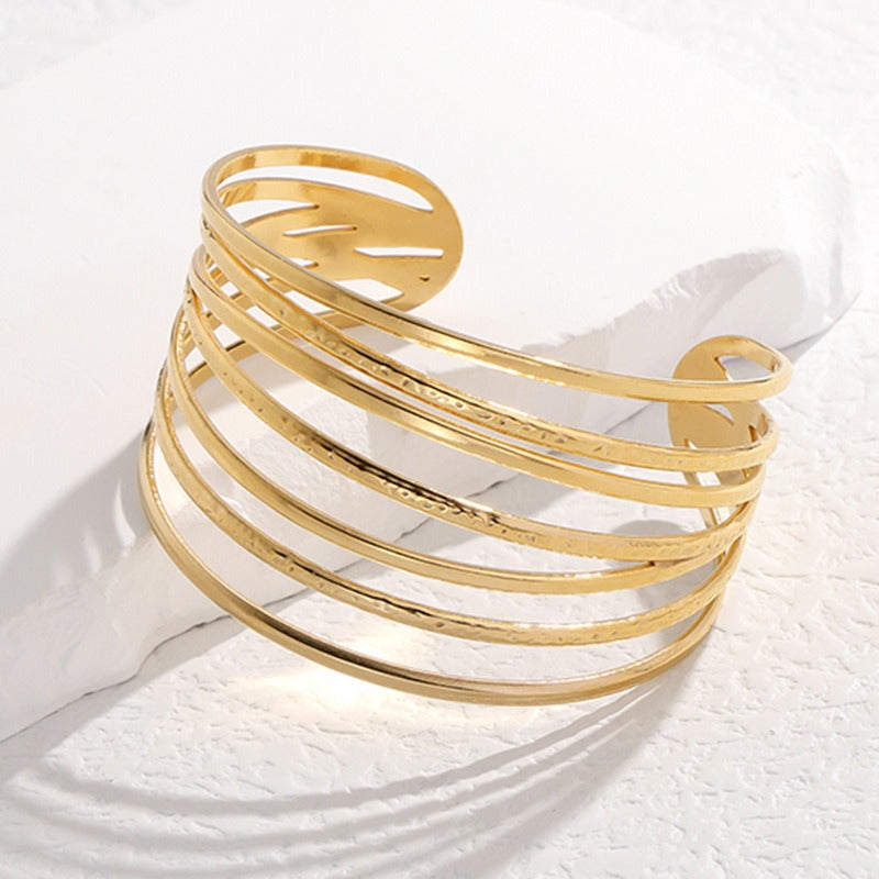 Geometric Line Bracelet Gold or Silver