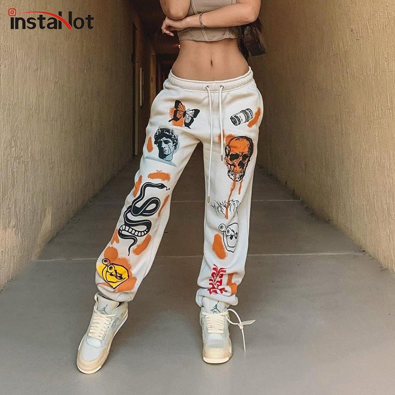 InstaHot Women Harajuku Sweatpants