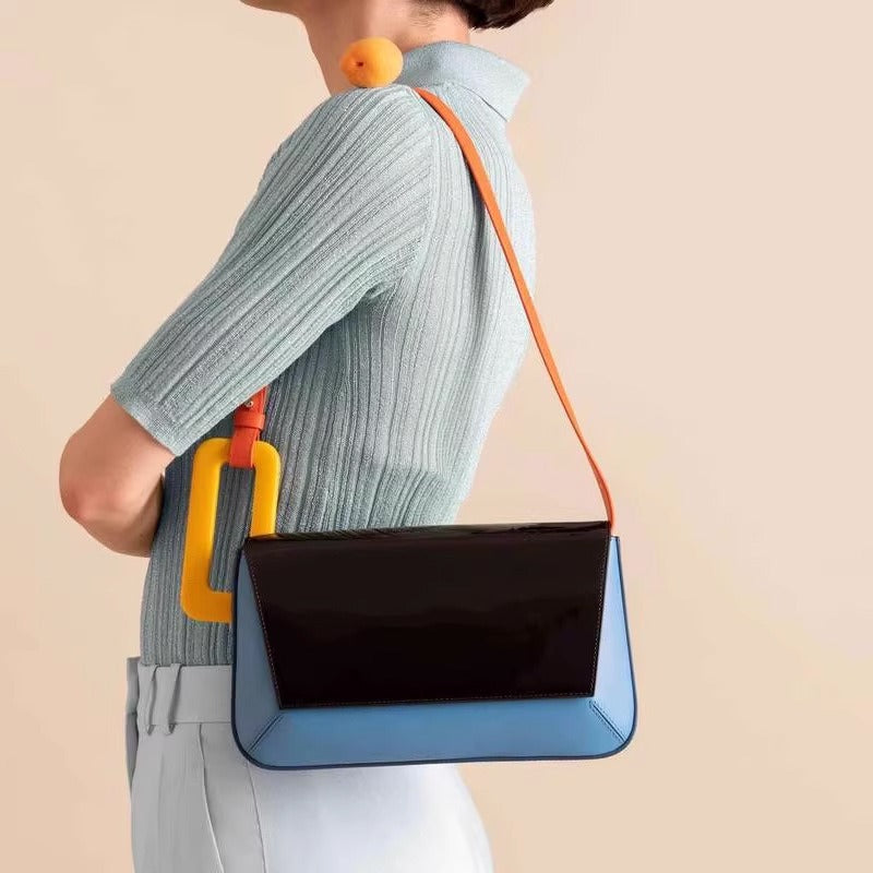 Stylish Modern Geometric Shoulder BAg