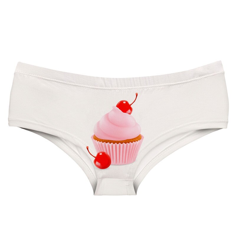 MUFFIN CHERRY Print Kawaii  Super Soft Ladies Underwear