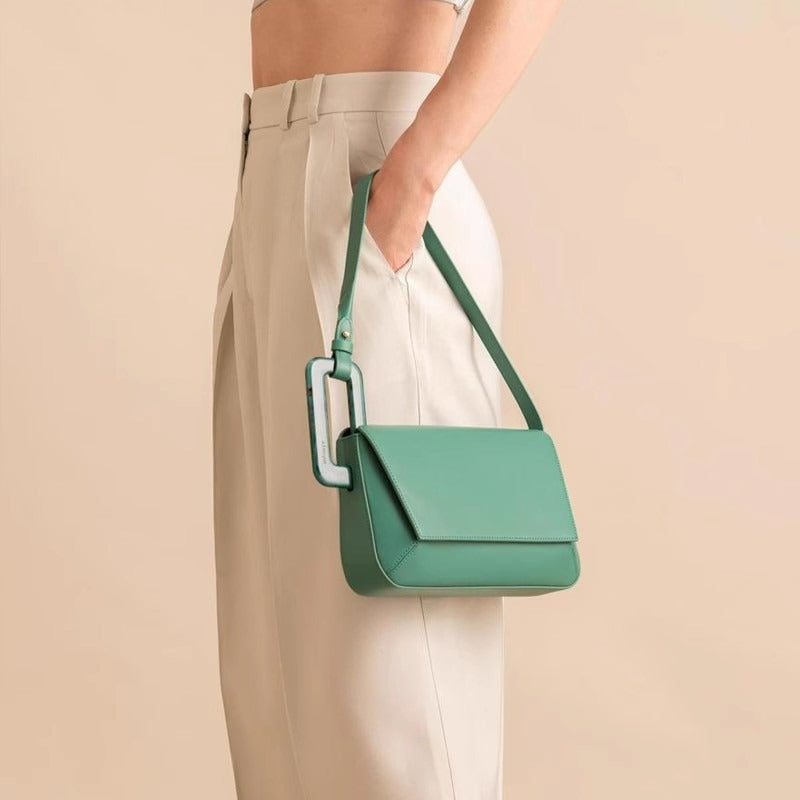 Stylish Modern Geometric Shoulder BAg