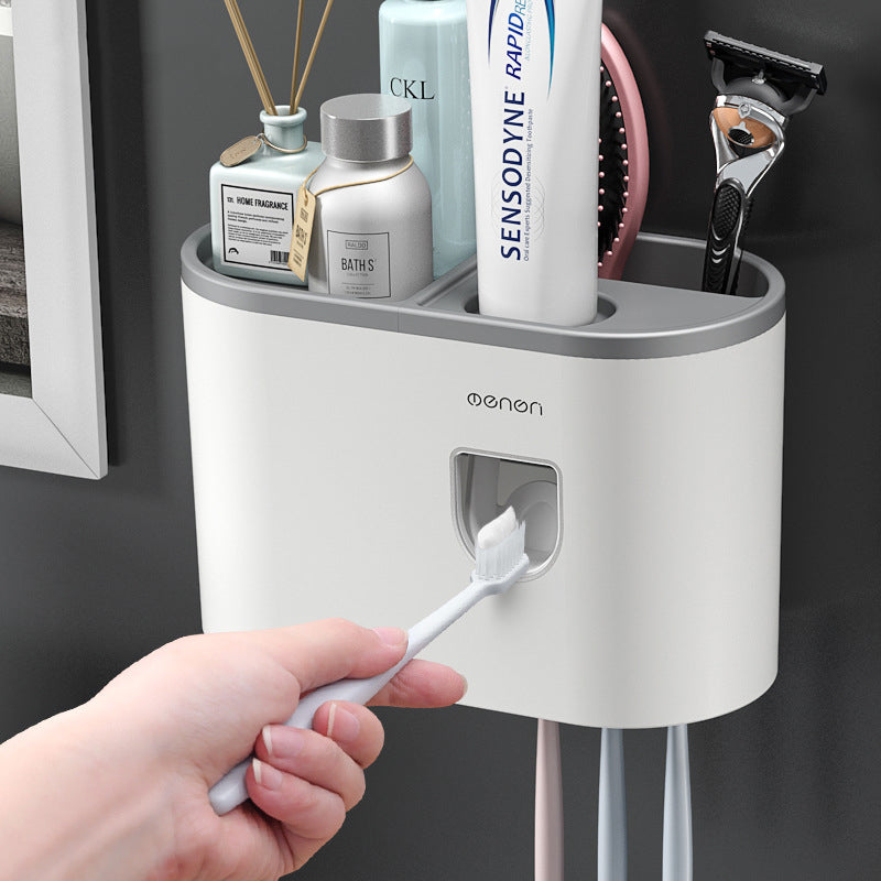 Automatic Toothpaste Squeezer Mouthwash Cup Toothware Box Set