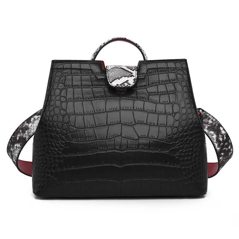 Fashion Crocodile Style Pattern Ladies Handbag