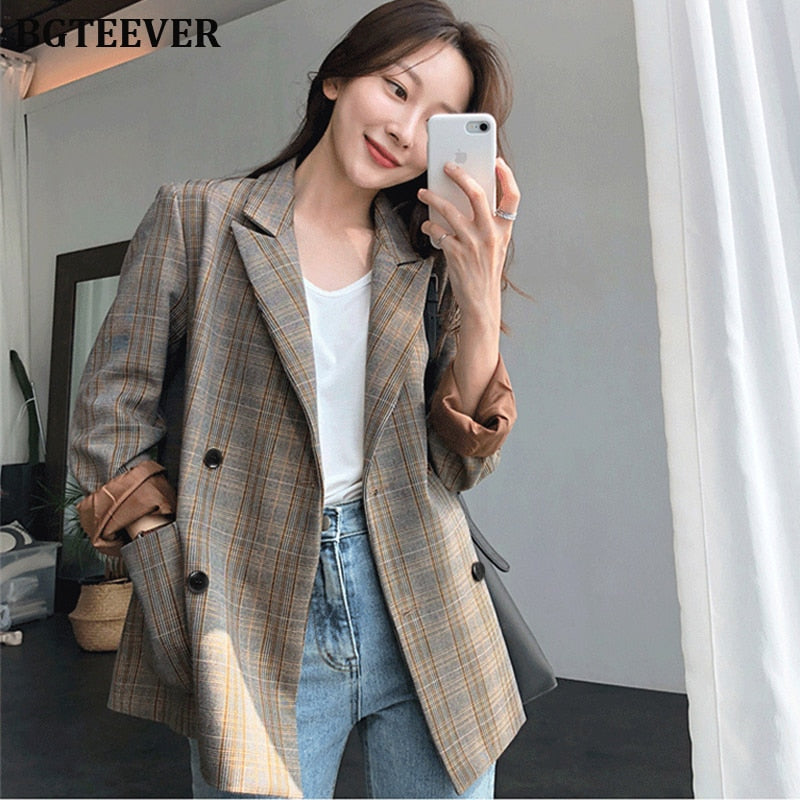 Vintage Plaid Blazer