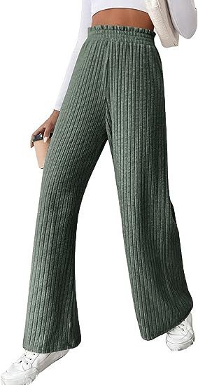 women's casual loose knitted trousers Pants