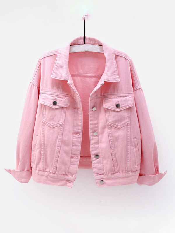 Women's New Colorful Large Size Denim Jacket